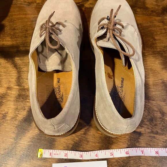 Tommy Bahama Suede Leather Lace-up Shoes Tan Men\'s Size 9M main image 5